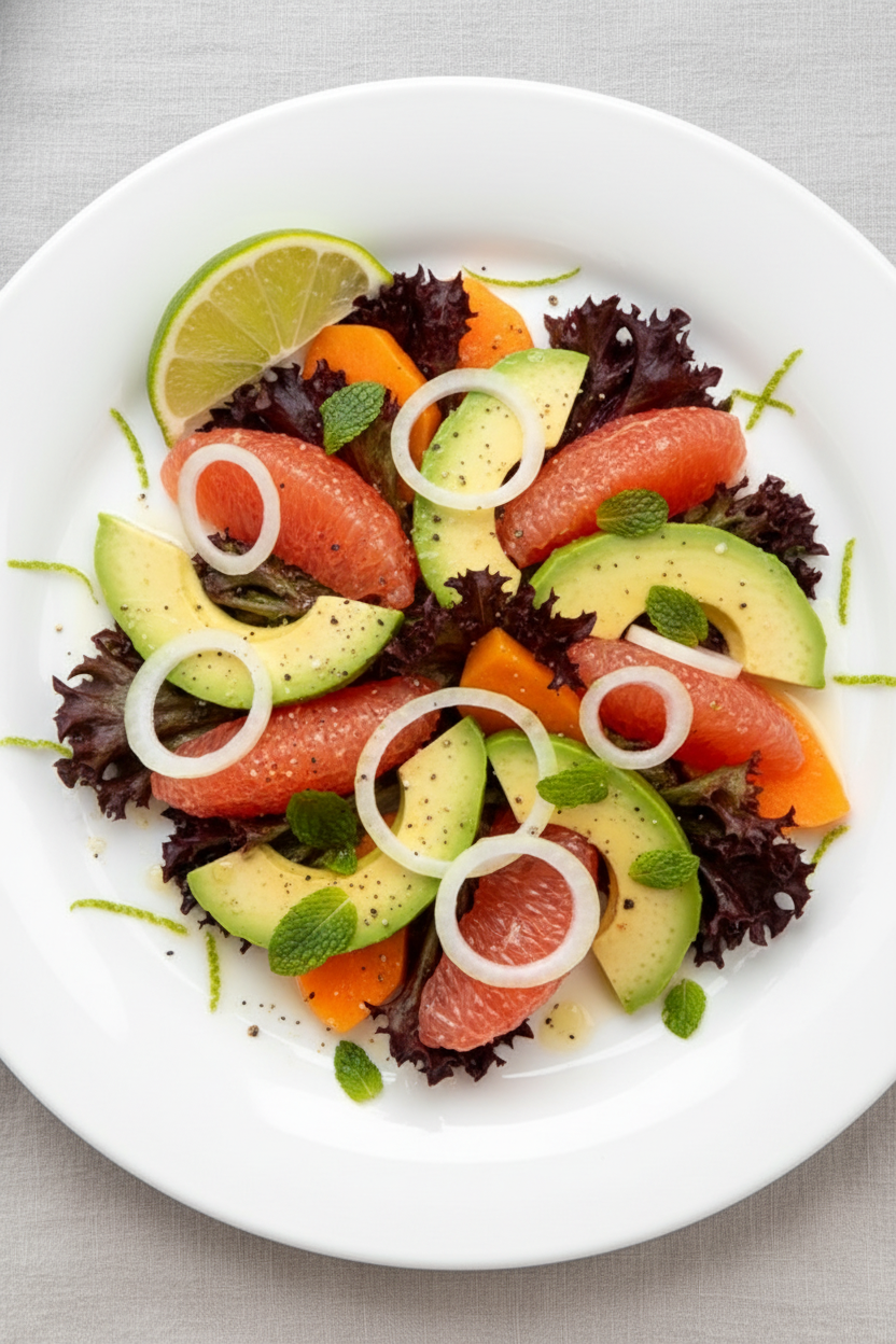 Zesty Avocado Grapefruit Salad