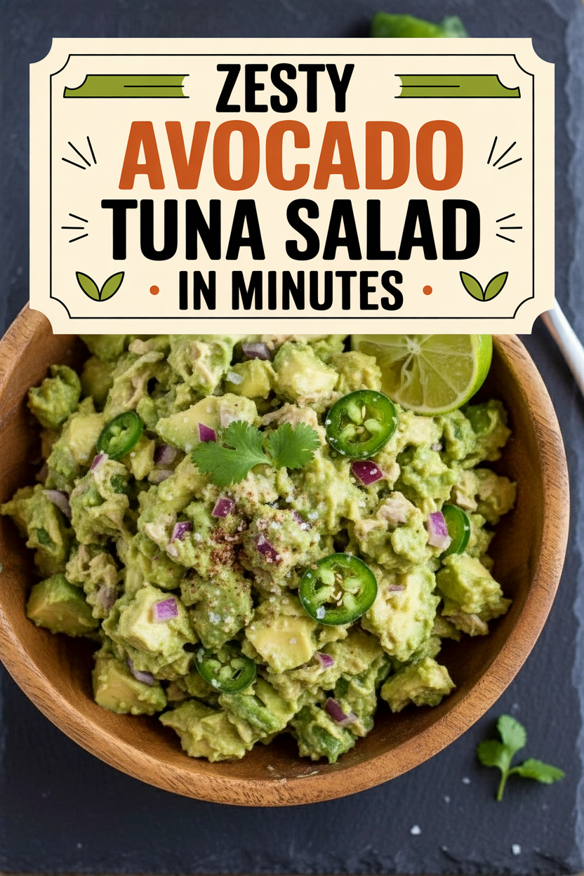 Zesty Avocado Tuna Salad in Minutes