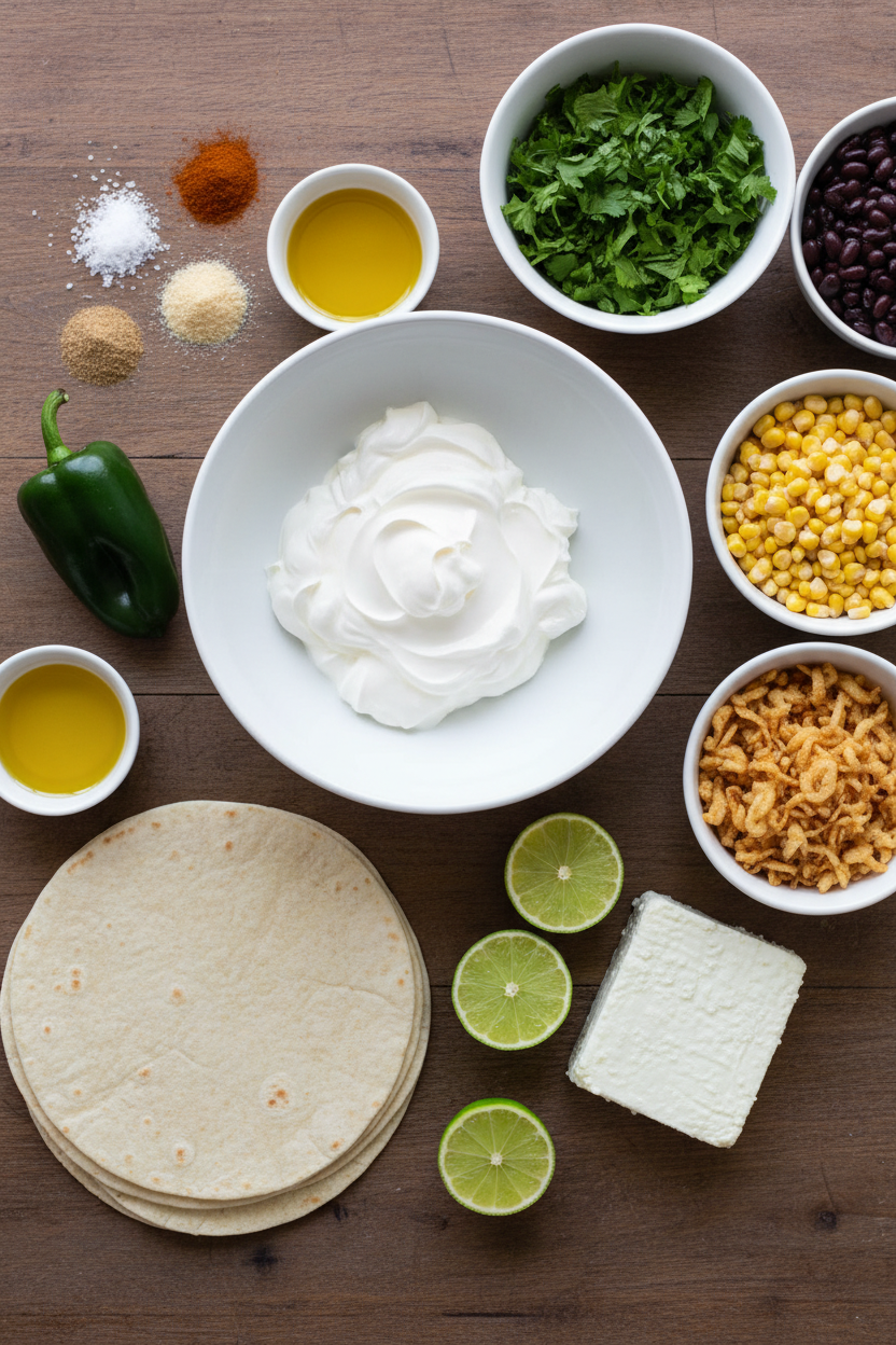 Zesty Black Bean and Corn Tacos