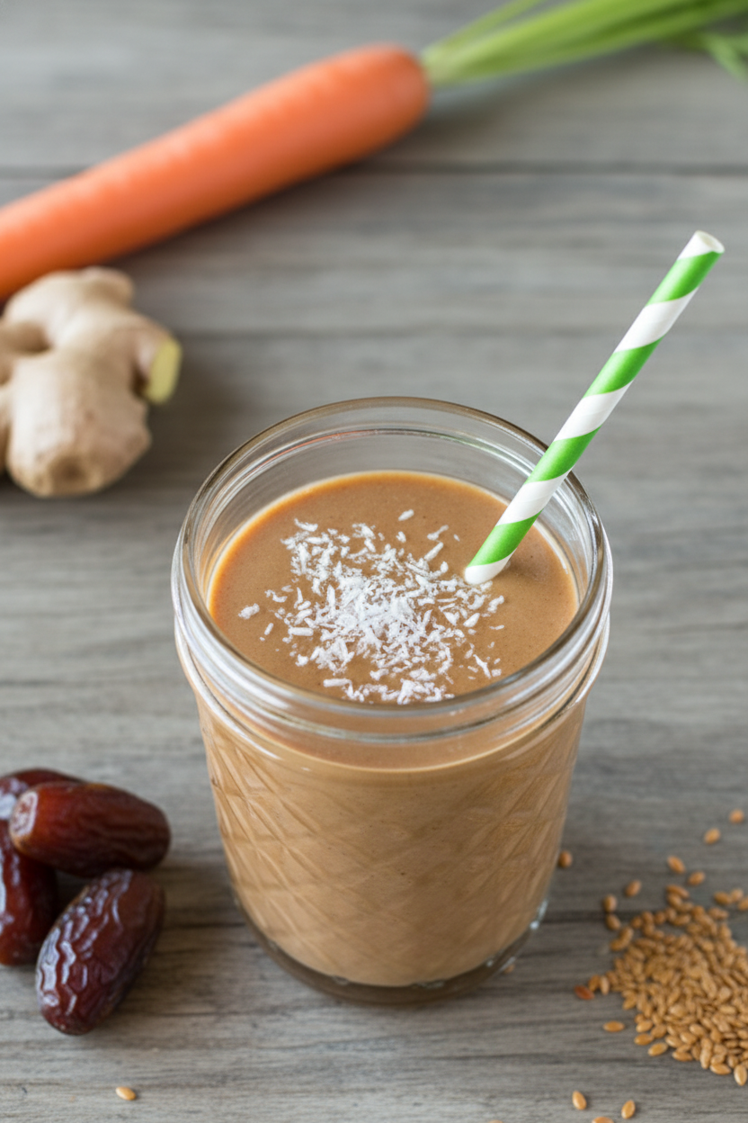 Zesty Carrot Ginger Gut Health Smoothie