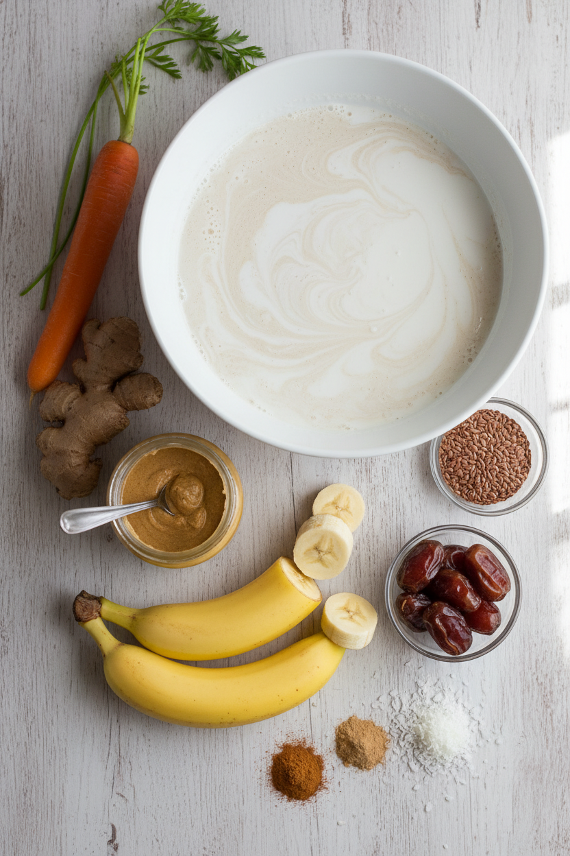 Zesty Carrot Ginger Gut Health Smoothie