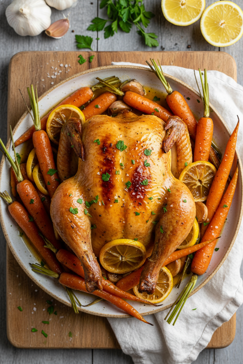 Zesty Garlic Chicken and Carrots