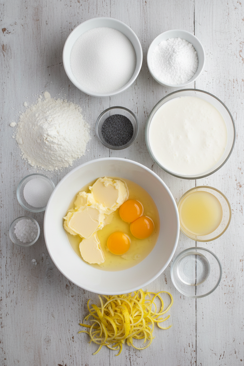 Zesty Lemon Poppy Seed Bundt