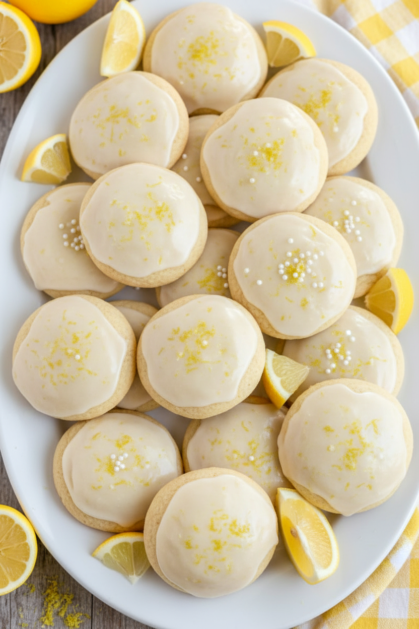 Zesty Ricotta Cookies with Lemon Glaze
