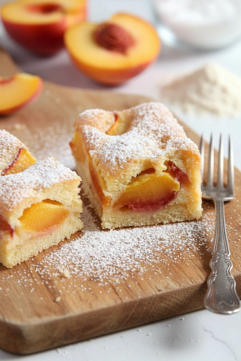A Bakers Simple Nectarine Cake Recipe