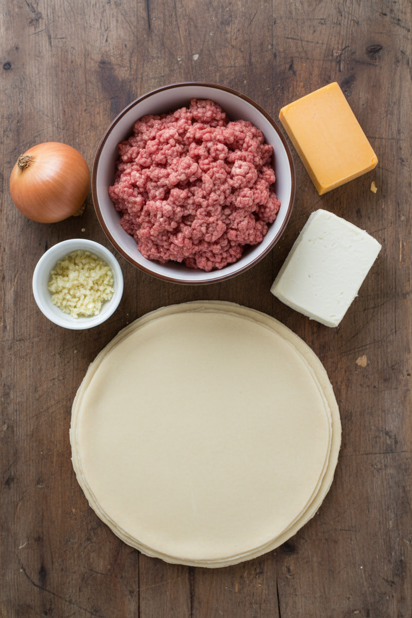 A Cheesy Ground Beef Pie by Expert Cooks