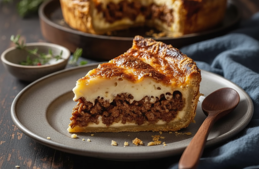 A Cheesy Ground Beef Pie by Expert Cooks