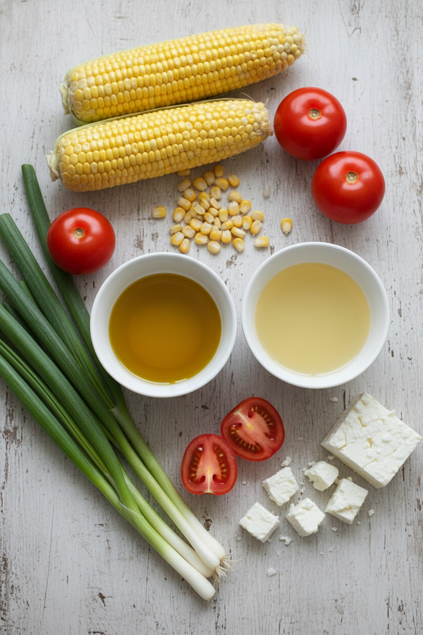 A Cooks Favorite Corn Tomato and Feta Salad