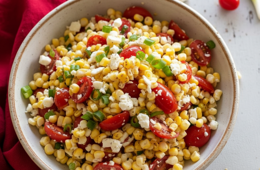 A Cooks Favorite Corn Tomato and Feta Salad