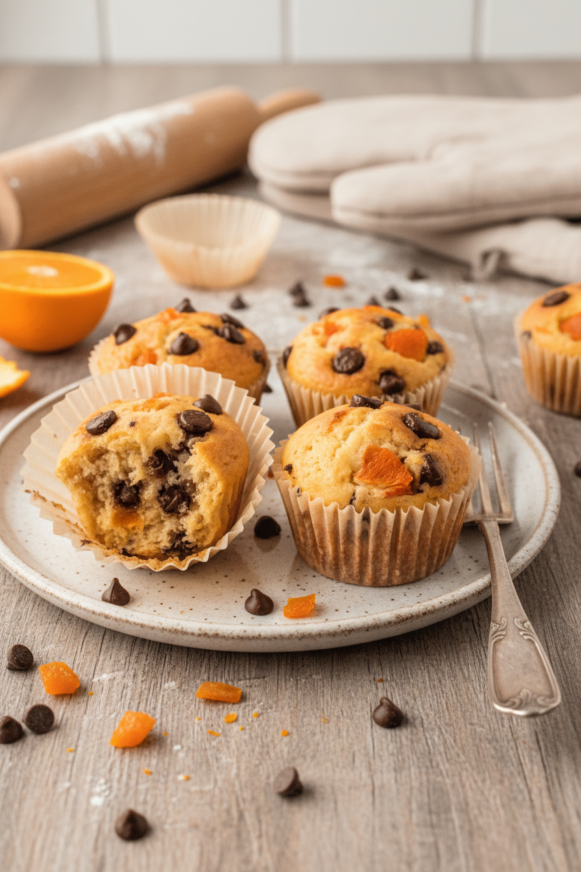 Bakery-Style Orange Chocolate Chip Muffins