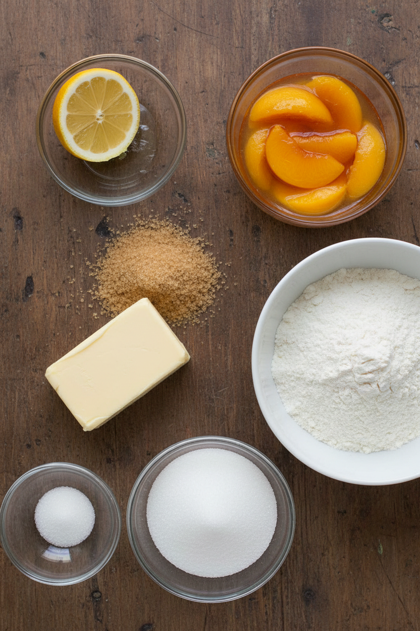 Brown Butter Peach Streusel Bars with a Hint of Nutmeg