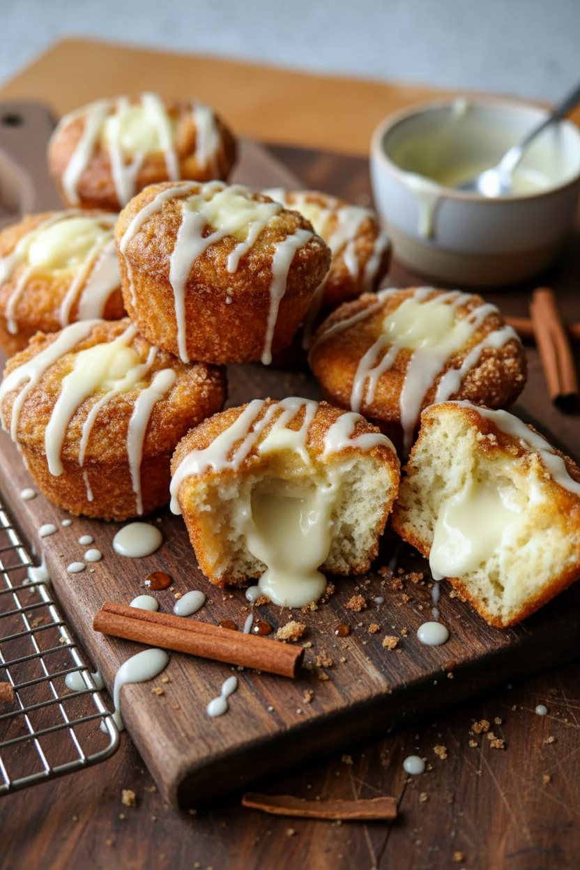 Cream Cheese Filled Cinnamon Muffins Recipe