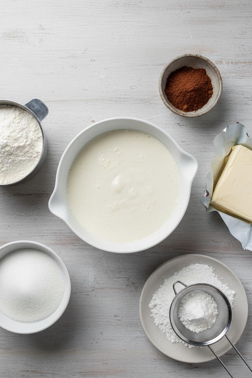 Cream Cheese Swirled Red Velvet Layer Cake