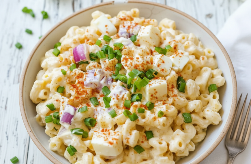 Creamy Egg and Bacon Pasta Salad Recipe