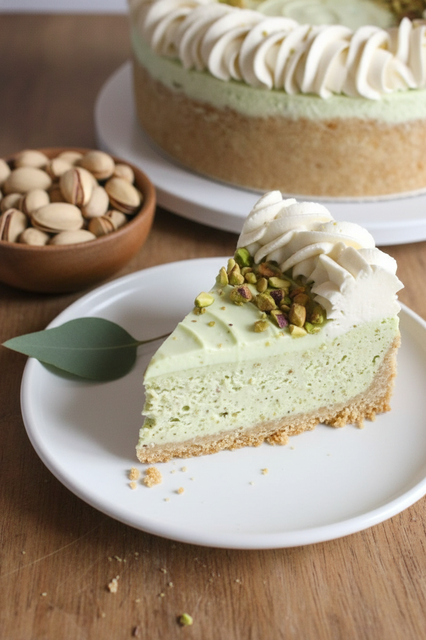 Creamy No-Bake Pistachio Cheesecake Recipe