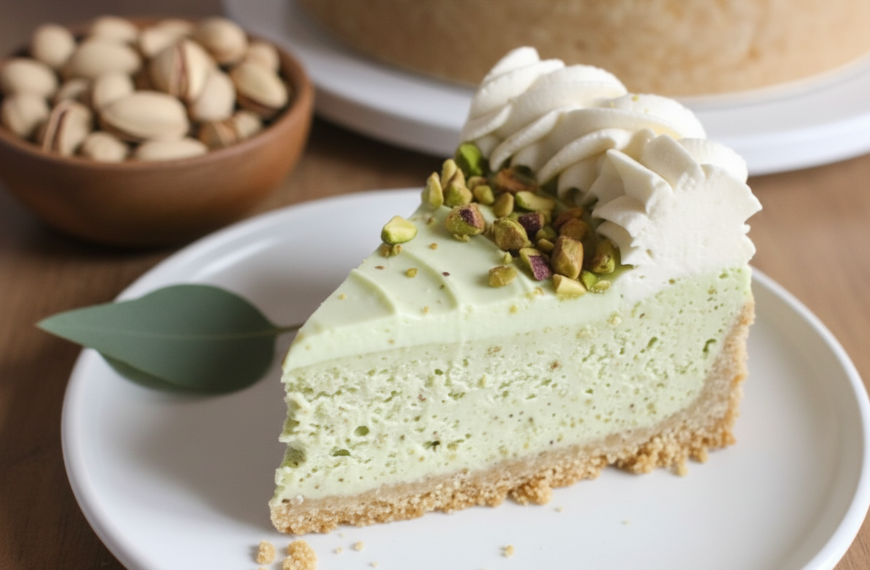 My Favorite No-Bake Pistachio Cheesecake