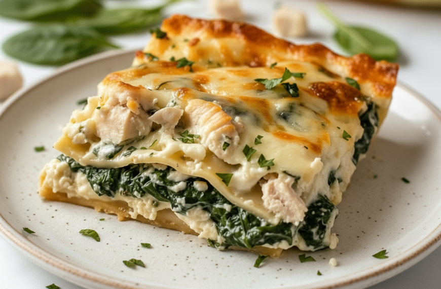 Creamy Spinach Stuffed Chicken Casserole Recipe