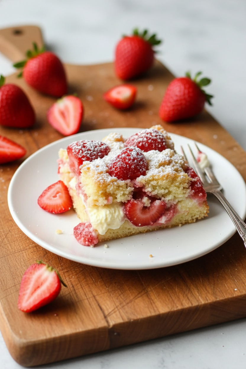 Creamy Strawberry Cake with a Surprising Twist