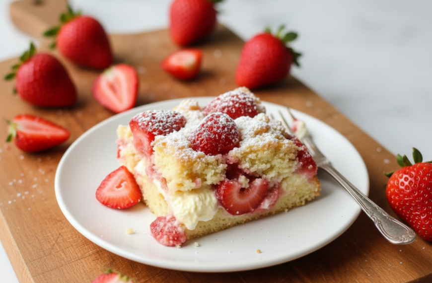 My Secret Strawberry Cream Cake with a Tangy Twist