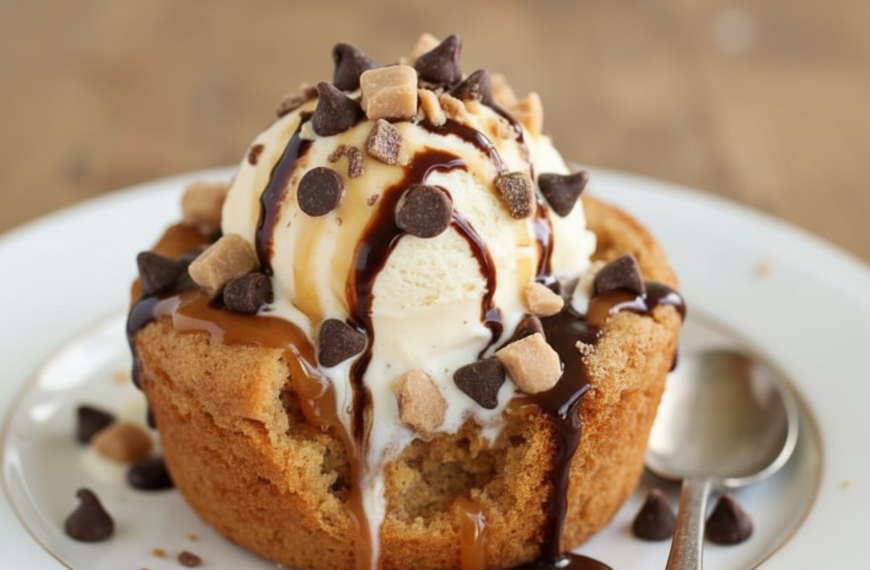 My Gooey Toffee Chocolate Chip Cake Bars