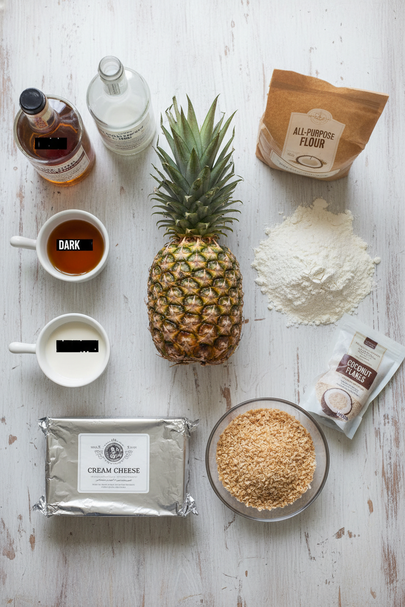 Crispy Rum-Soaked Coconut Pineapple Fritters