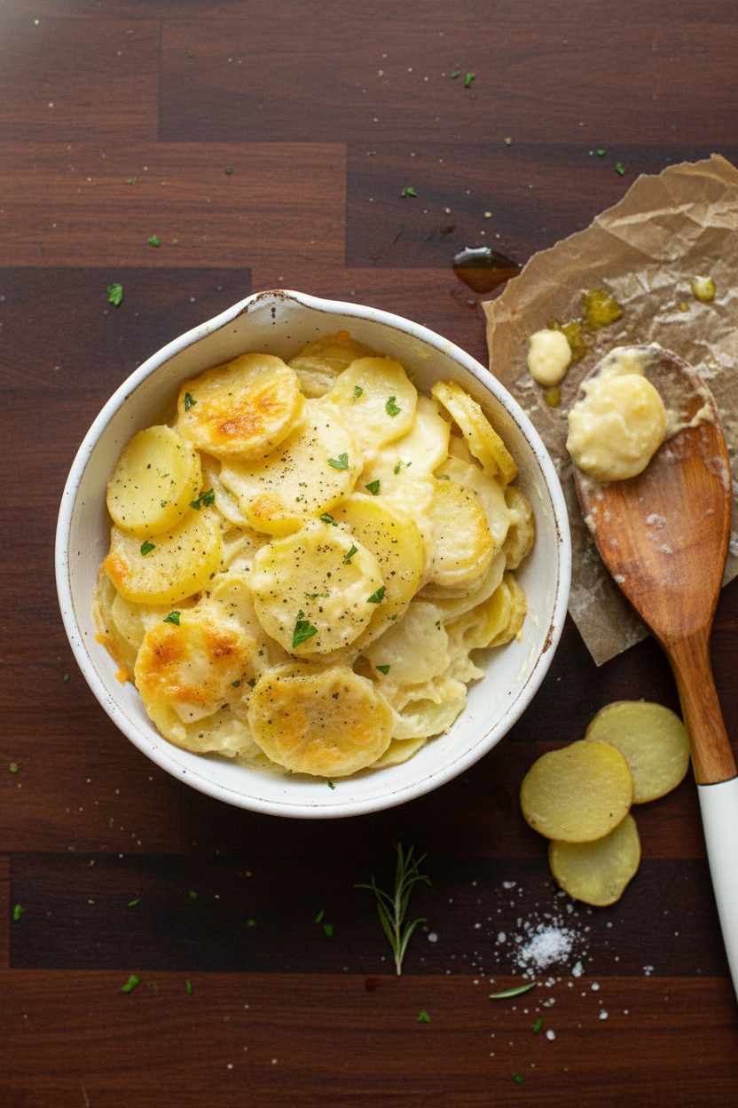 Crock Pot Cheesy Potatoes Recipe by Home Cook