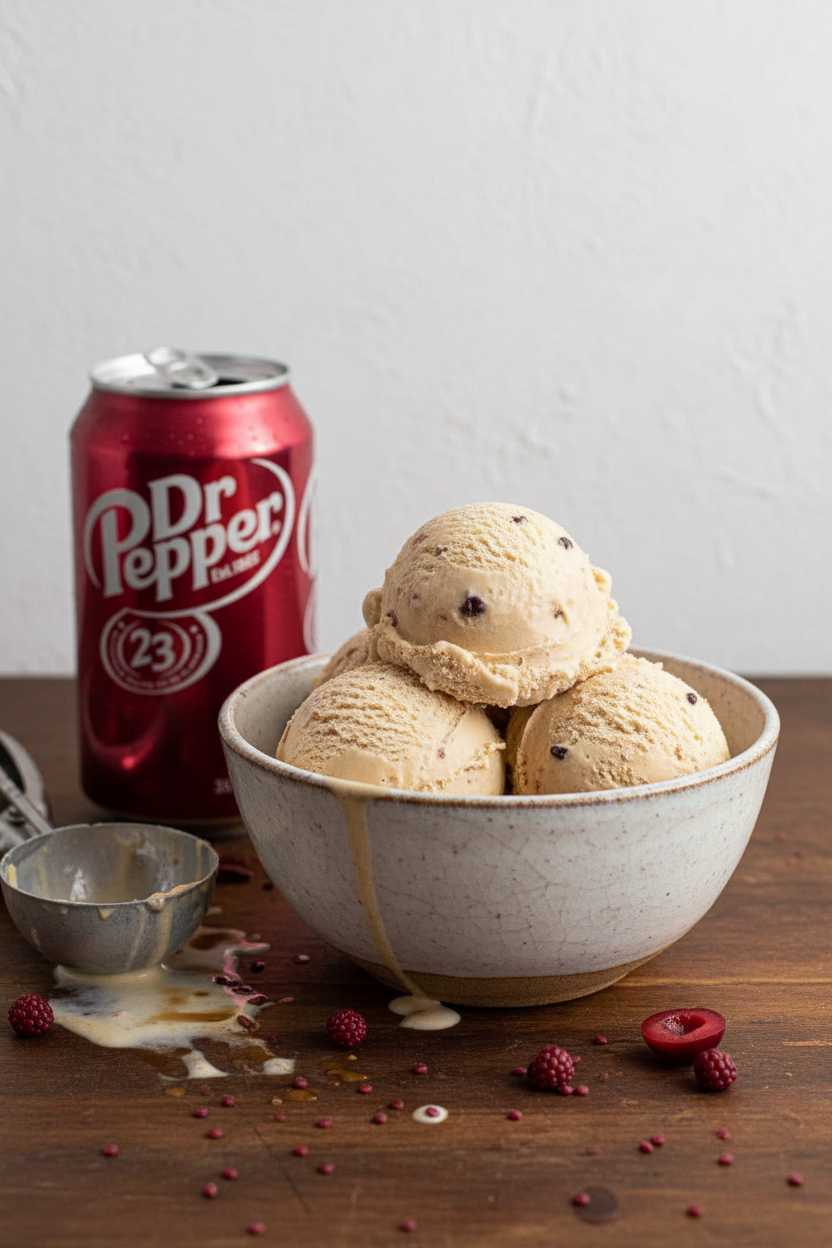 Easy Homemade Dr Pepper Ice Cream Recipe