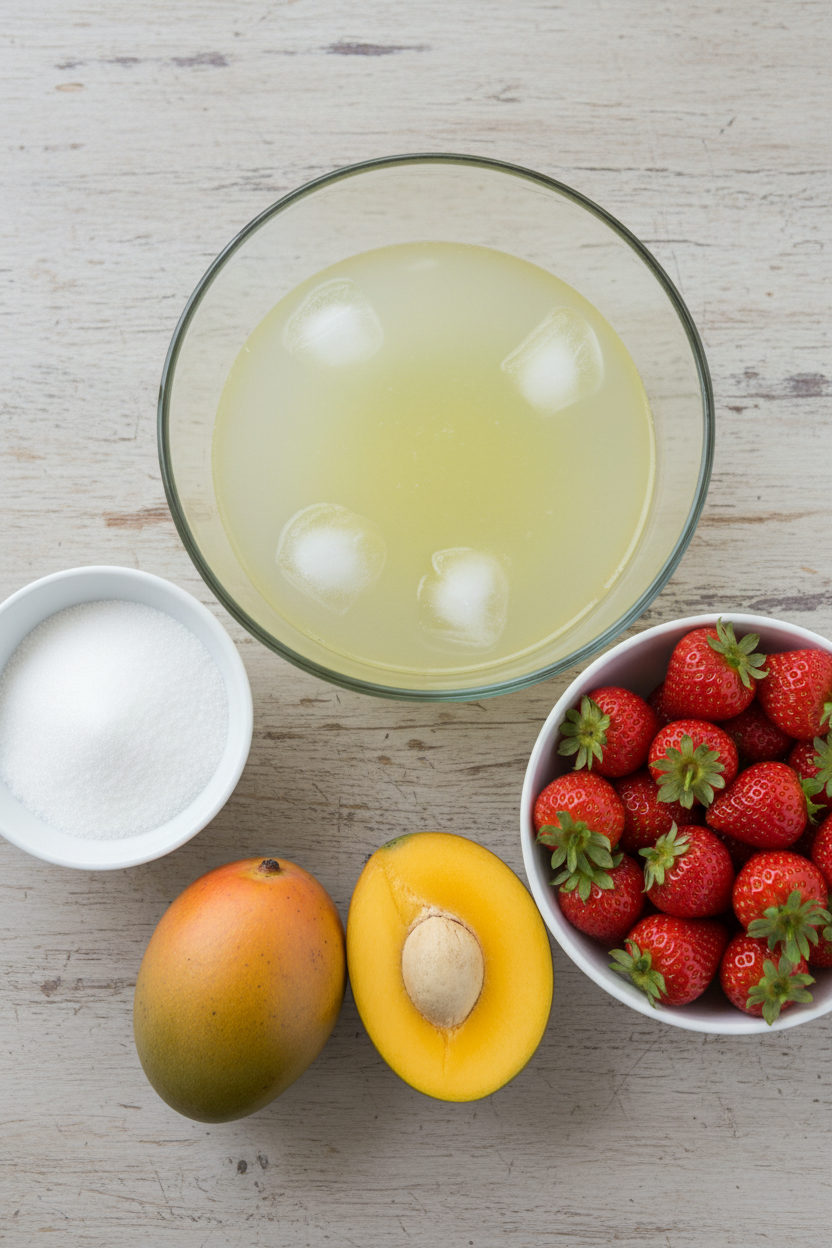 Easy Homemade Mango Strawberry Sorbet Recipe