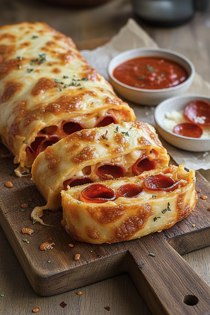 Easy Homemade Pepperoni Stromboli Recipe