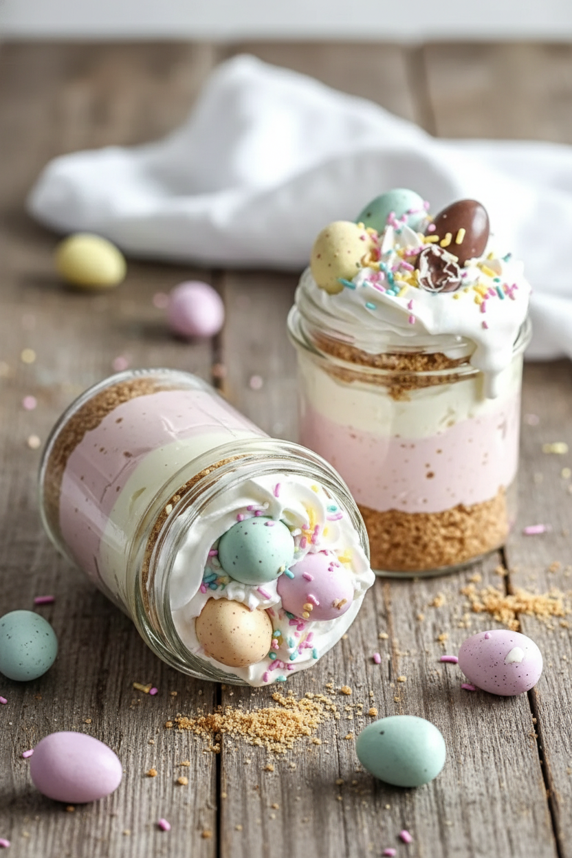 Easy Mini Easter Cheesecake Jars I Make Yearly