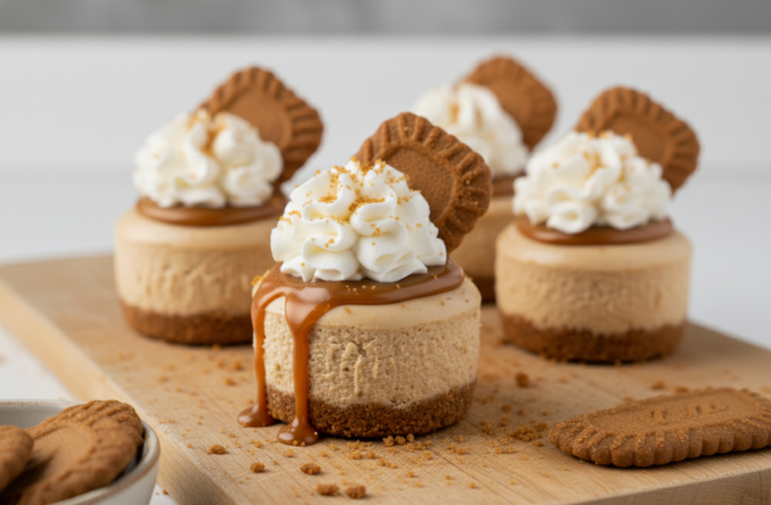 My Go-To Easy No-Bake Biscoff Cheesecakes