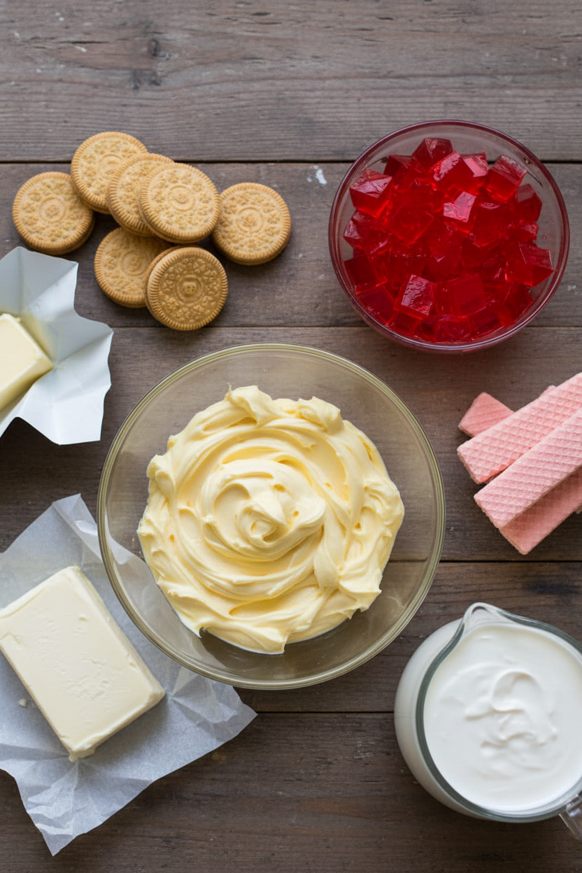 Easy No-Bake Strawberry Cheesecake with Cookie Crust