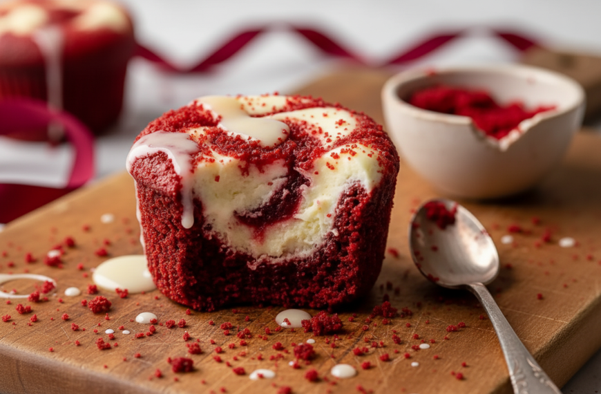 My Gooey Red Velvet Cheesecake Brownie Bites