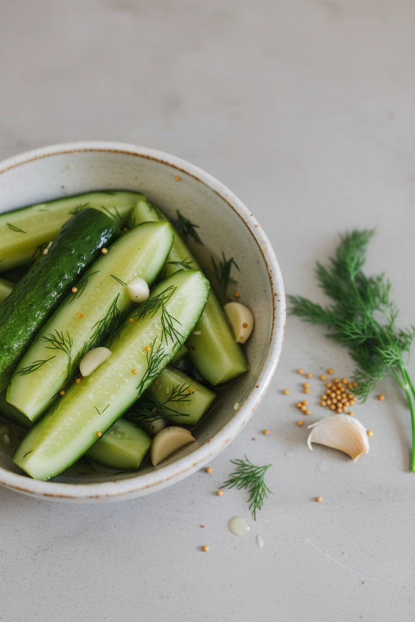 Easy Refrigerator Dill Pickles Recipe for Beginners