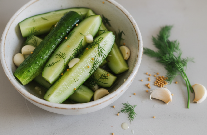 Easy Refrigerator Dill Pickles Recipe for Beginners