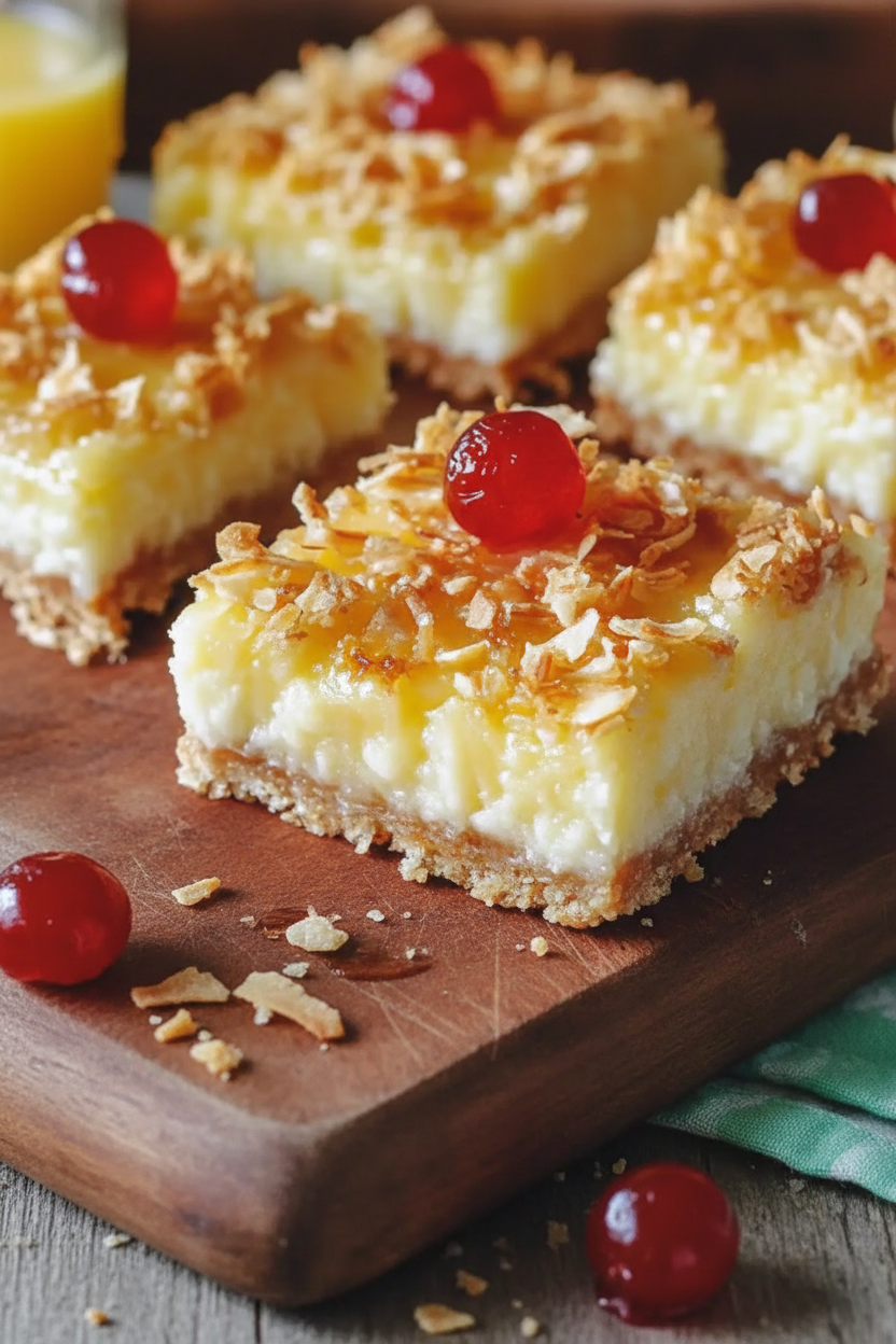 Easy Tropical Pineapple Coconut Magic Bars