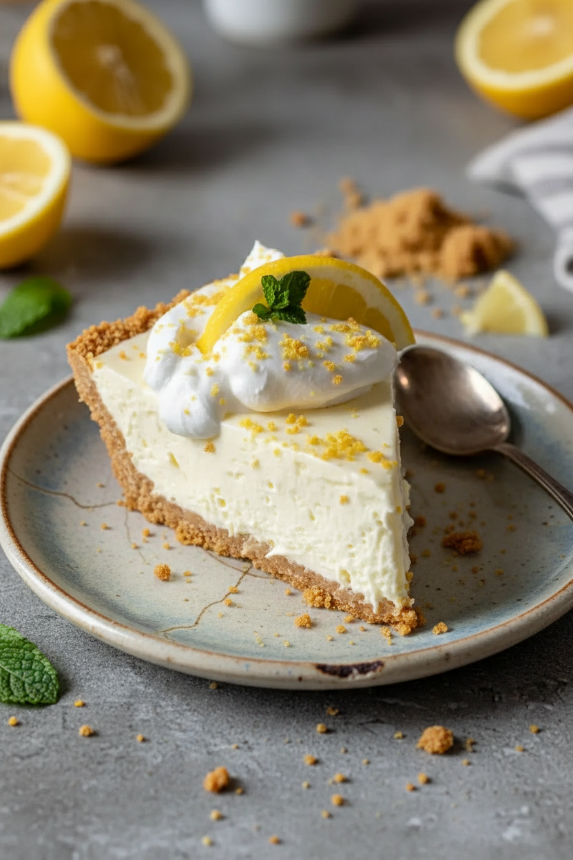 Effortless No-Bake Lemon Icebox Pie