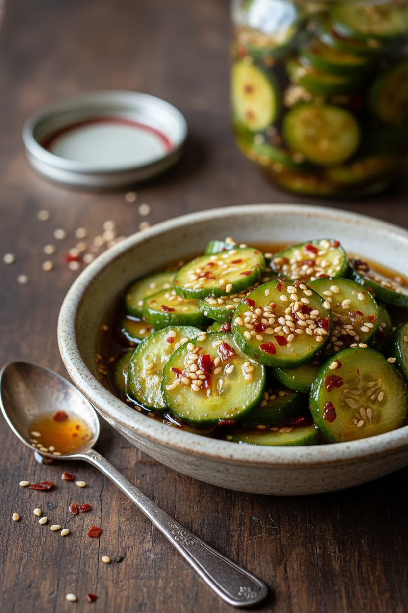 Evelyns Quick Sweet and Spicy Refrigerator Pickles