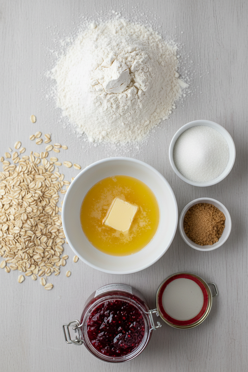 Grandmas Classic Raspberry Oatmeal Bar Recipe