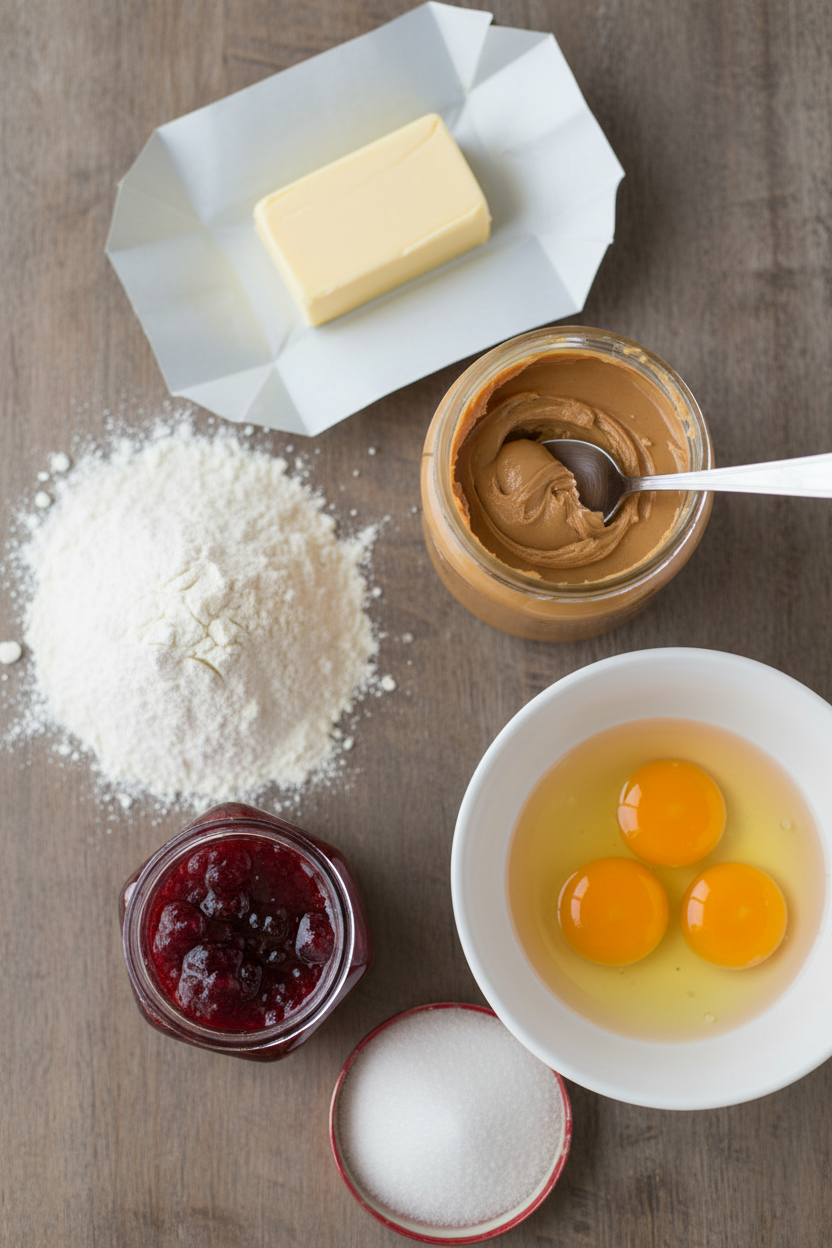 Grandmas Favorite Peanut Butter and Jam Bars