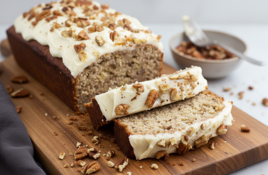 My Treasured Pineapple Banana Bread with Cream Cheese Frosting
