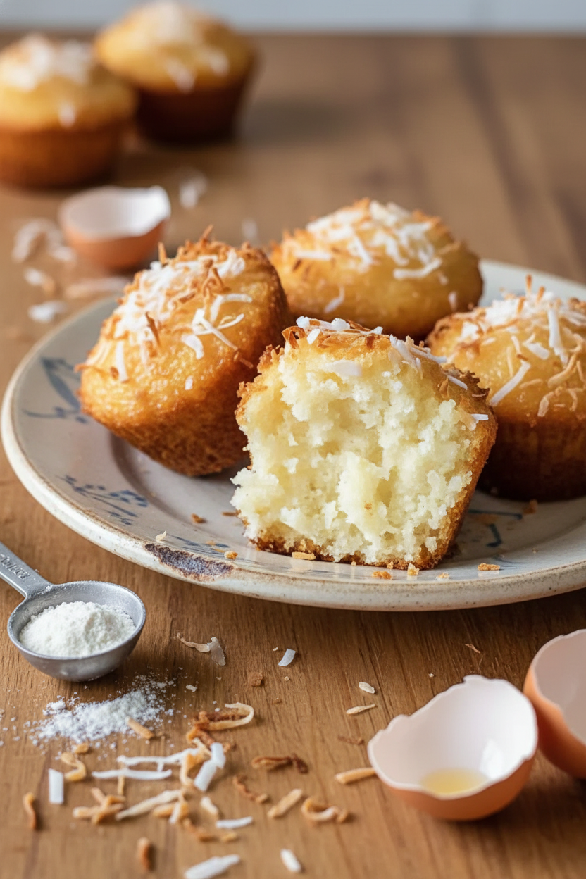 Grandmas Secret Coconut Milk Cupcakes