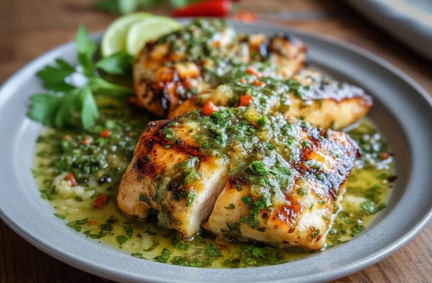My Go-To Grilled Chicken with Salsa Verde and Pepper Jack