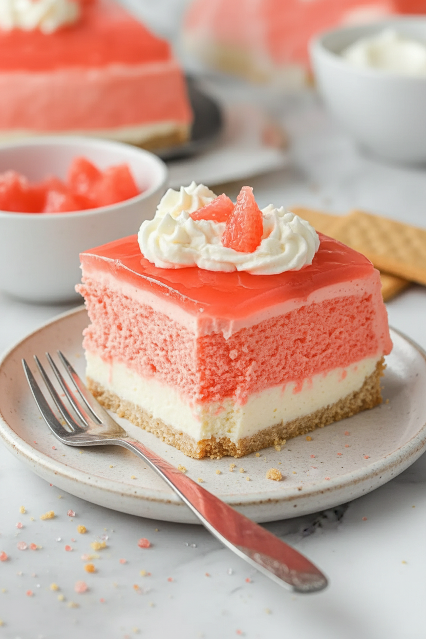 Guava Glazed Strawberry Cake with Cream Cheese Frosting