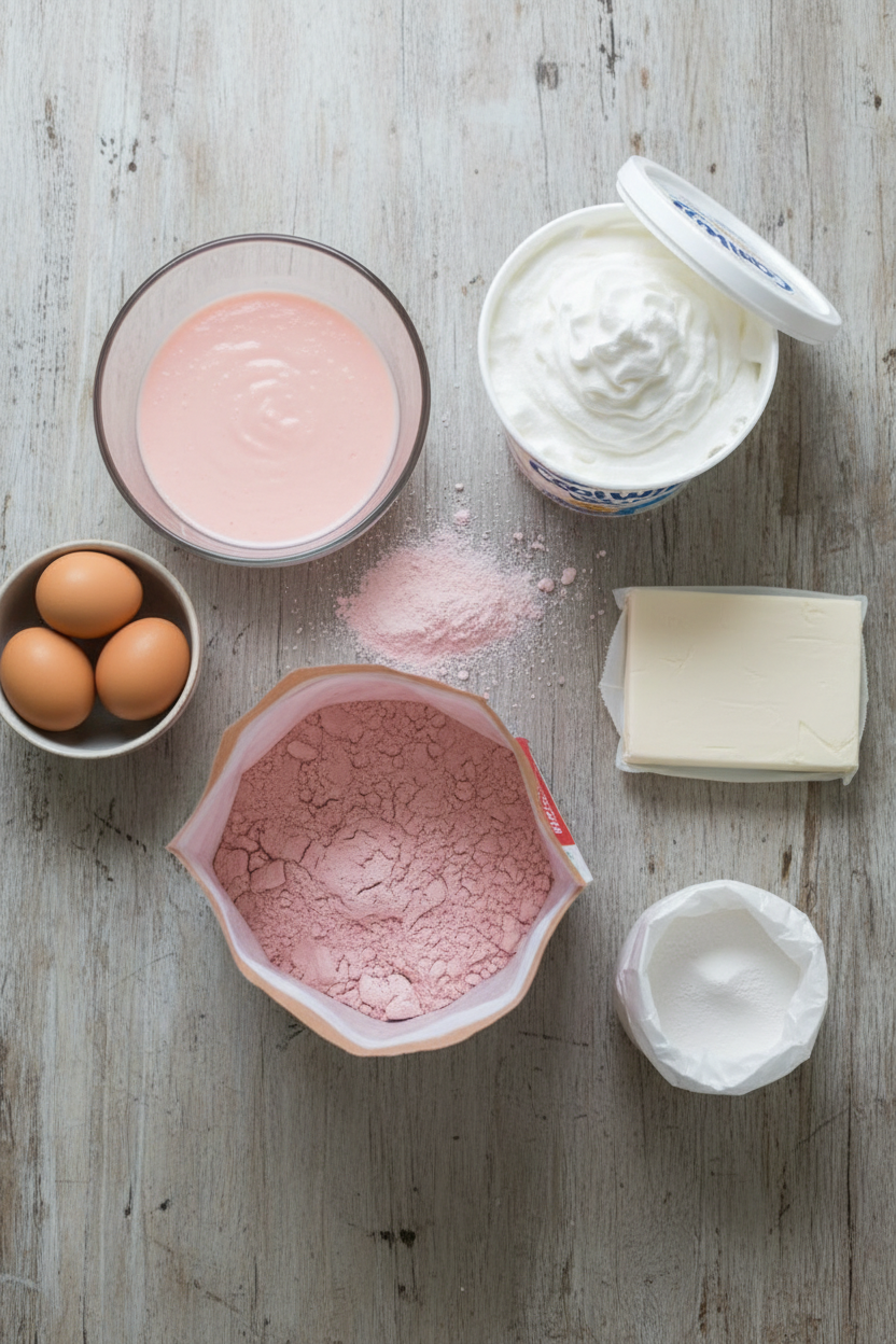 Guava Glazed Strawberry Cake with Cream Cheese Frosting
