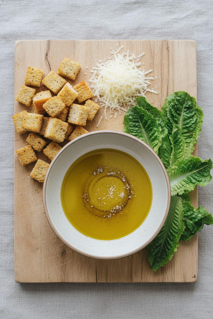 Homemade Caesar Salad Crouton Tips Shared