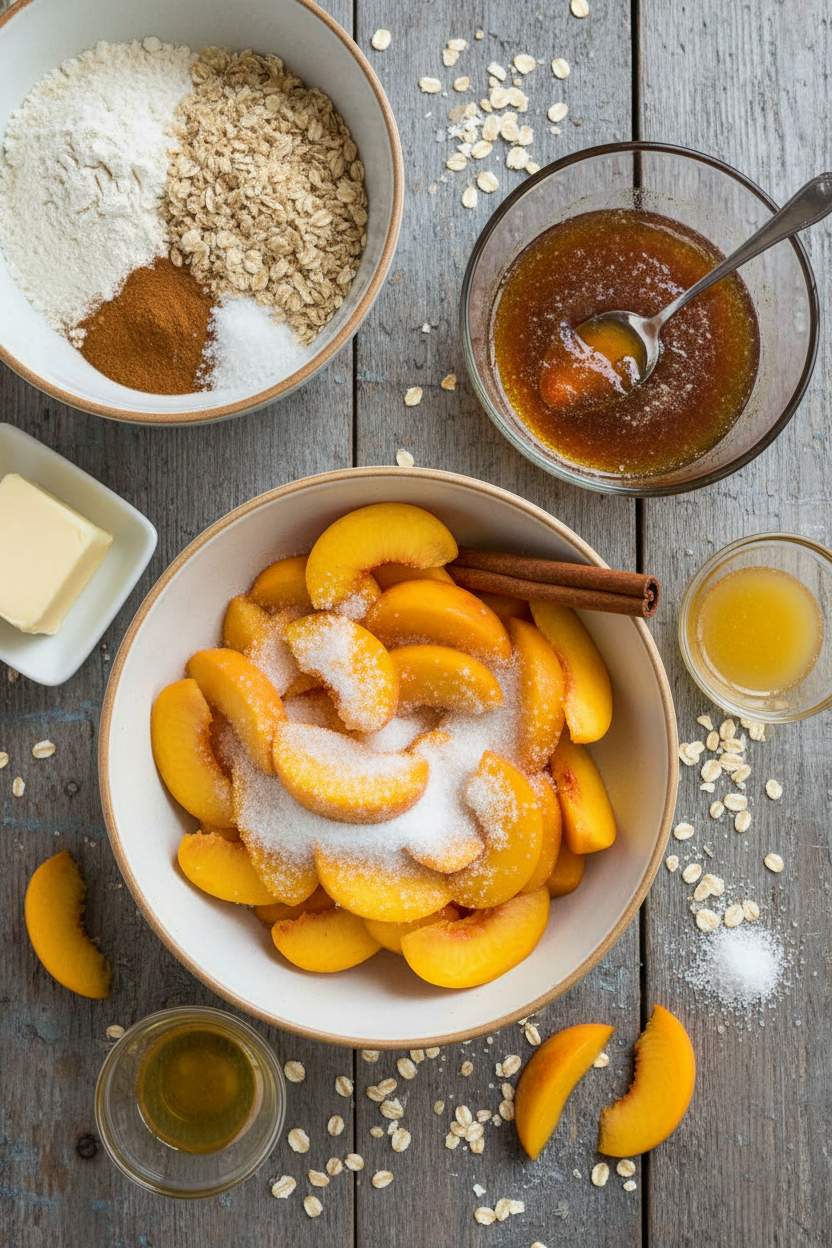 Homemade Peach Crisp Recipe by Experienced Baker