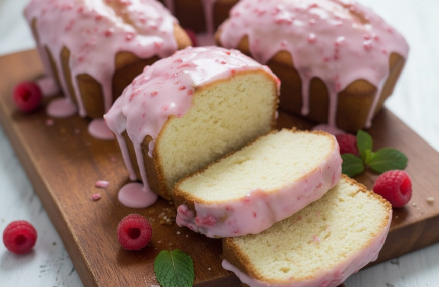 Key Lime Raspberry Loaf Cake Recipe