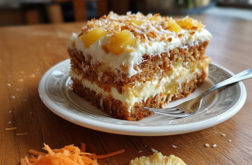 Moist Pineapple Carrot Cake with Cream Cheese Frosting