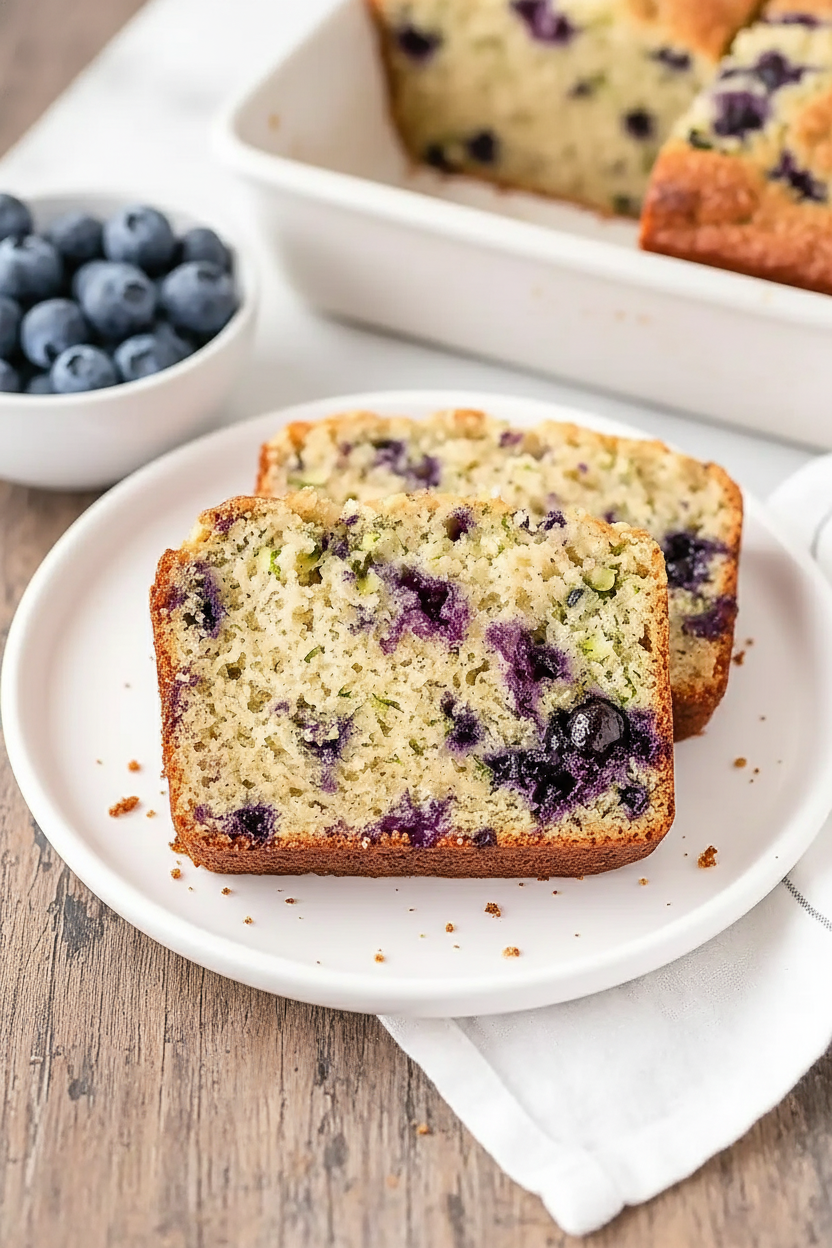 Moist Zucchini Blueberry Bread Bakers Guide